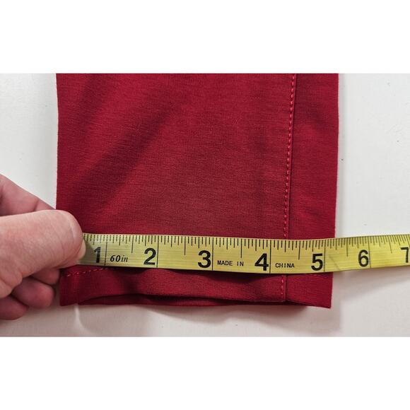 Kut from the kloth 0 red knit stretch trouser skinny pull on pants NWOT career - Picture 8 of 10